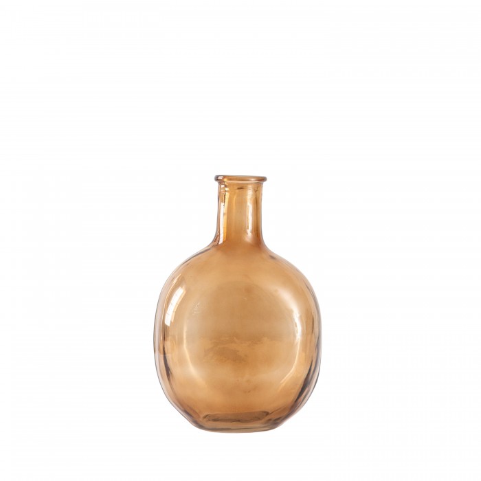 Burwell Bottle Vase Brown Small