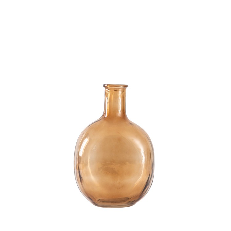 Burwell Bottle Vase Brown Small