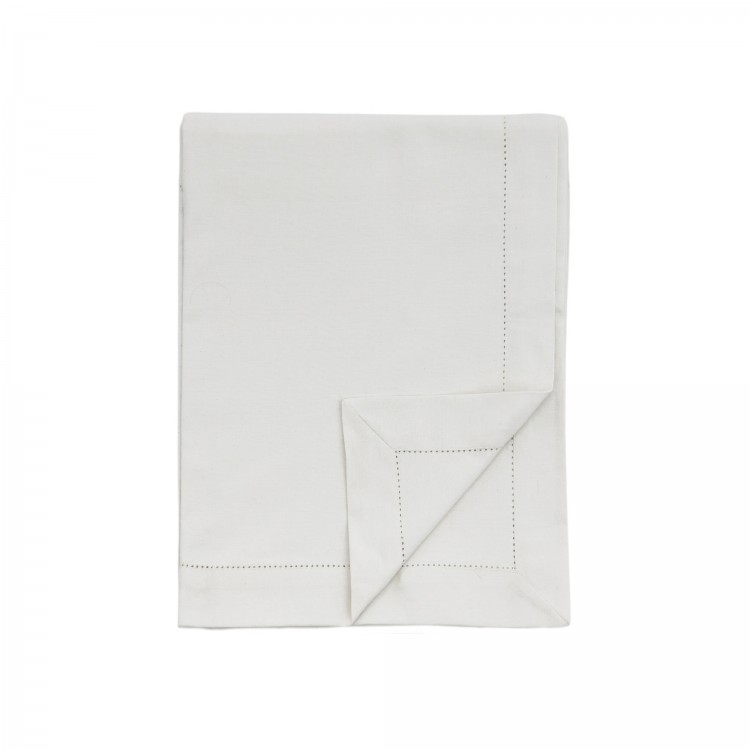 Organic Cotton Tablecloth White Medium