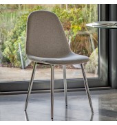 Millican Dining Chair Chrome / Light Grey (2pk)