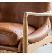 Carrera Armchair Brown Leather