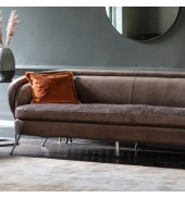 Tesoro Sofa Dark Taupe Velvet
