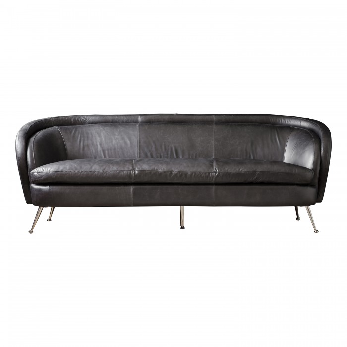 Tesoro Sofa Black Leather